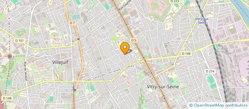 localisation de l'entreprise R2M NATURE ET ENERGIES à VITRY-SUR-SEINE