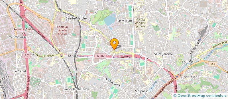 localisation de l'entreprise R2M PEINTURE à MARSEILLE