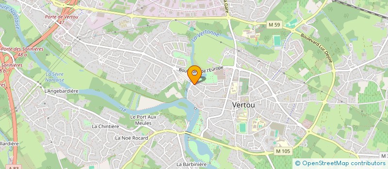 localisation de l'entreprise R2P à VERTOU