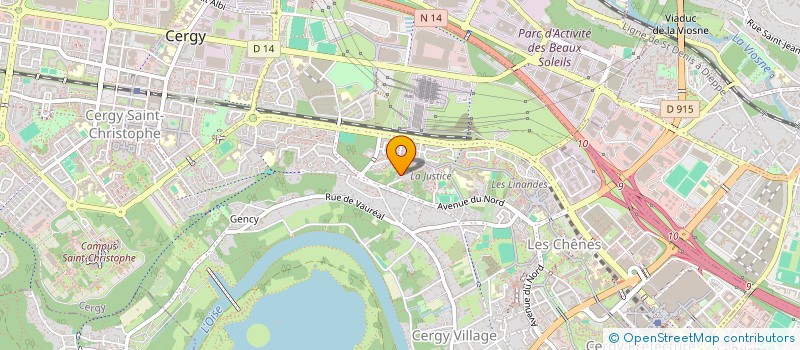 localisation de l'entreprise R2R  CERGY