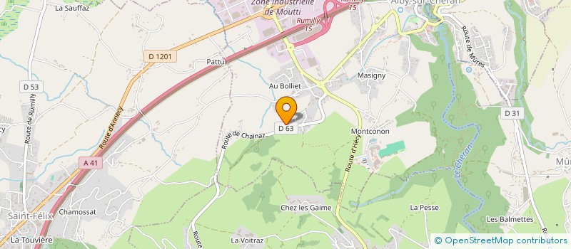 localisation de l'entreprise R2ROCK  ALBY-SUR-CHERAN