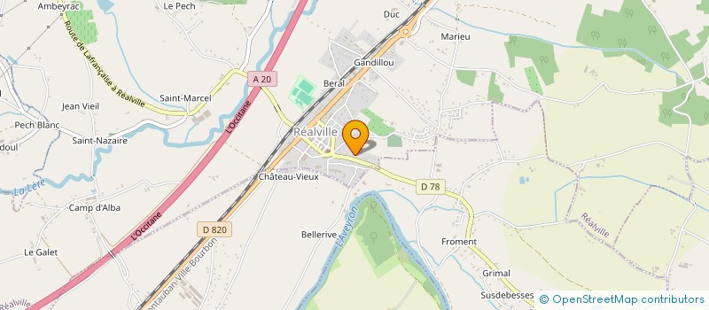 localisation de l'entreprise R2ST  REALVILLE