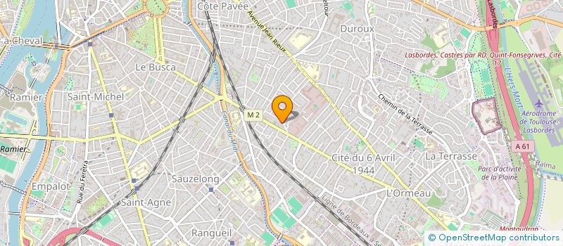 localisation de l'entreprise R2T à TOULOUSE