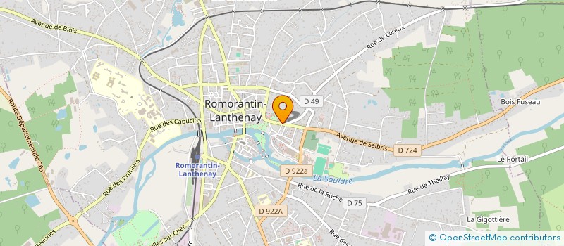 localisation de l'entreprise R2V2 ROMORANTIN VILLE REVEE DE LEONARD DE VINCI à ROMORANTIN-LANTHENAY