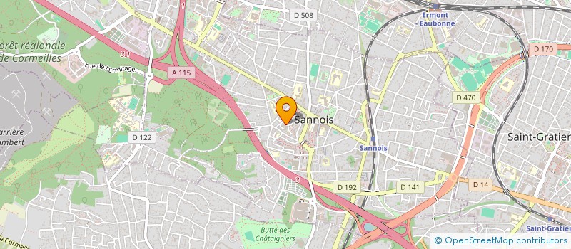 localisation de l'entreprise R2W  SANNOIS