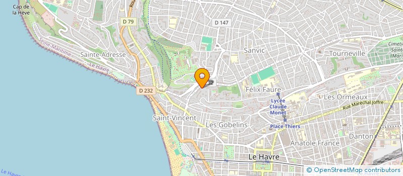 localisation de l'entreprise R360  LE HAVRE