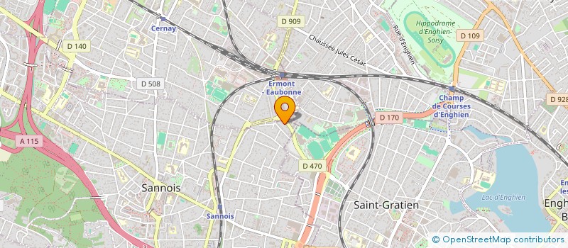 localisation de l'entreprise R3A IMMO  SANNOIS