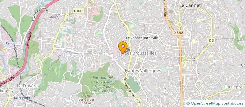 localisation de l'entreprise R3D BIKE à LE CANNET