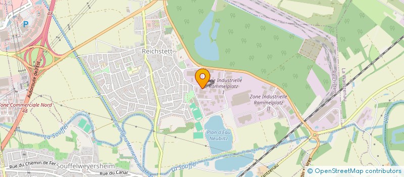 localisation de l'entreprise R3M  REICHSTETT