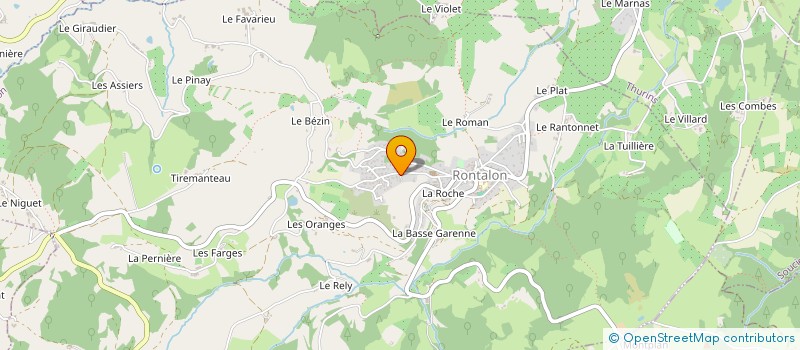 localisation de l'entreprise R4 261 ROUTE DU PARADIS  RONTALON