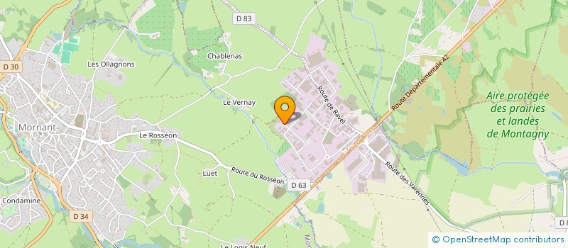 localisation de l'entreprise R41  MORNANT