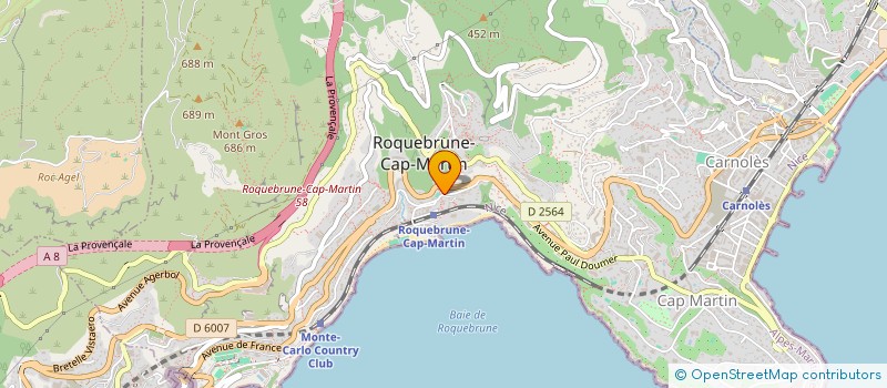 localisation de l'entreprise R4V  ROQUEBRUNE-CAP-MARTIN