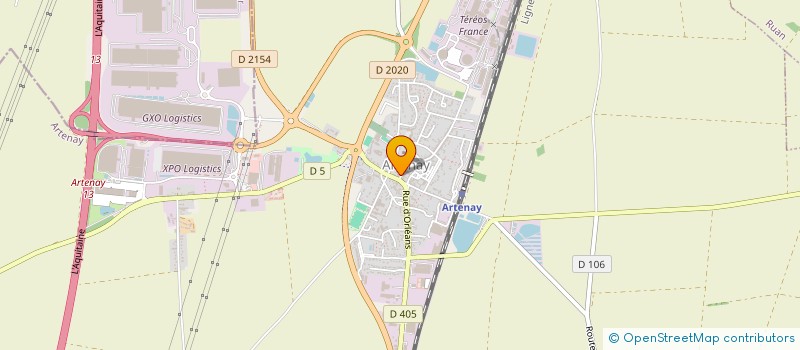 localisation de l'entreprise R66 à ARTENAY