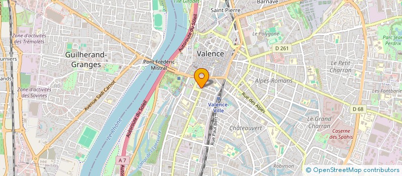 localisation de l'entreprise R7  VALENCE