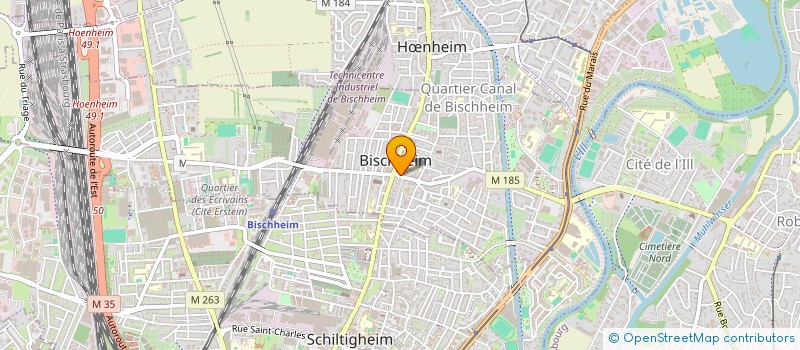 localisation de l'entreprise RA  BISCHHEIM