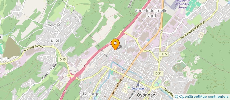 localisation de l'entreprise RA CONCEPTION à OYONNAX