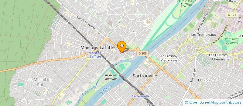 localisation de l'entreprise RA CONSULTING  MAISONS-LAFFITTE