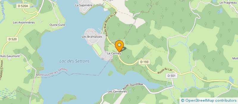localisation de l'entreprise RA DA BOOM à MOUX-EN-MORVAN