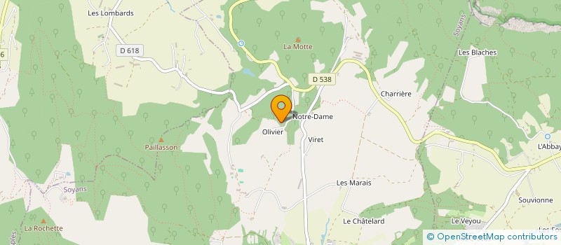 localisation de l'entreprise RA DECOUPE & PLIAGE  SOYANS