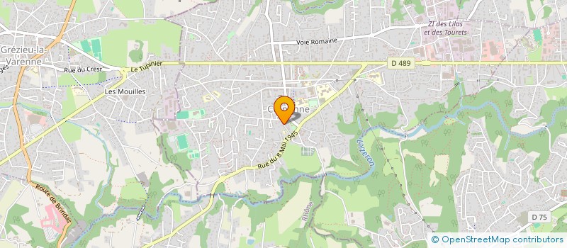 localisation de l'entreprise RA DEVELOPPEMENT  CRAPONNE