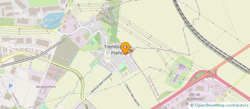 localisation de l'entreprise RA DRIVER SERVICE à TREMBLAY-EN-FRANCE