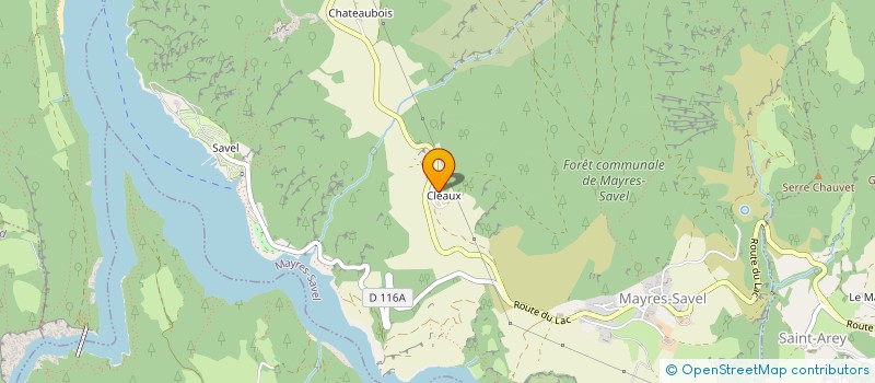 localisation de l'entreprise RA FOIL  MAYRES-SAVEL