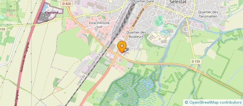 localisation de l'entreprise RA & HA BREAKFAST  SELESTAT