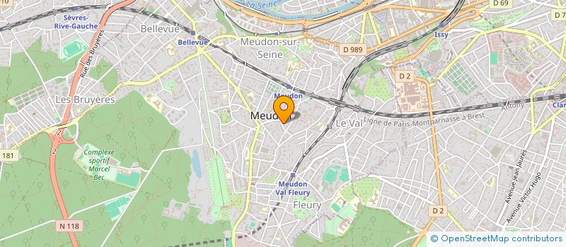 localisation de l'entreprise RA MEDICAL à MEUDON
