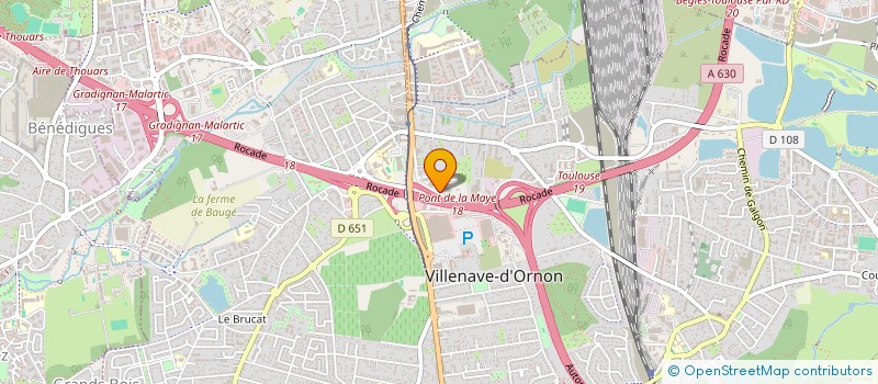localisation de l'entreprise RA PLAQUISTE 33 à VILLENAVE-D'ORNON