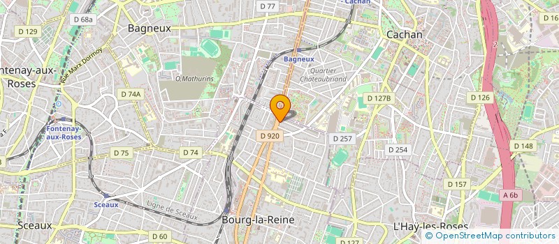 localisation de l'entreprise RA SOLUTIONS à BOURG-LA-REINE