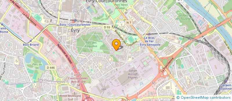 localisation de l'entreprise RA SURVEILLANCE à EVRY-COURCOURONNES