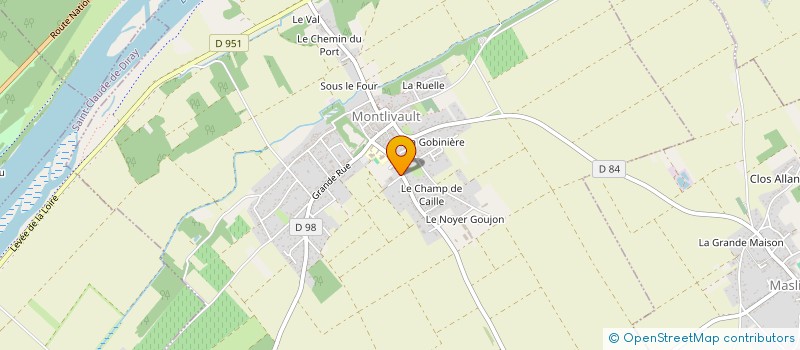 localisation de l'entreprise RA2D MACONNERIE  MONTLIVAULT