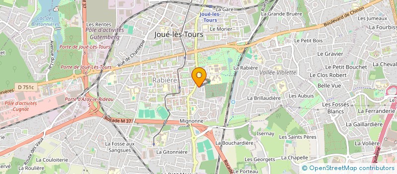 localisation de l'entreprise RA9  JOUE-LES-TOURS