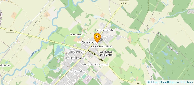 localisation de l'entreprise RAACHE ET FILS à LAILLY-EN-VAL