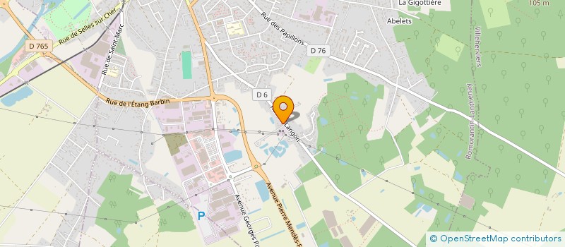 localisation de l'entreprise RAAM  ROMORANTIN-LANTHENAY