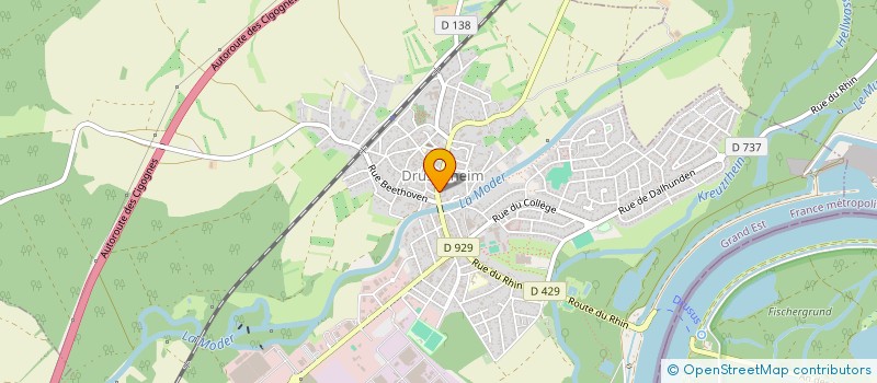 localisation de l'entreprise RAB&COSY  DRUSENHEIM