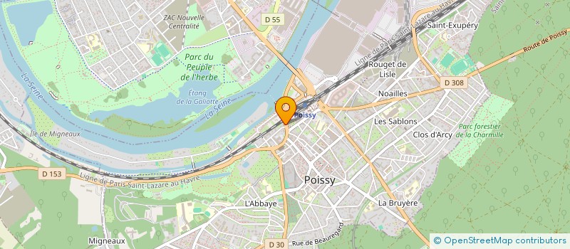 localisation de l'entreprise RAB LOC  POISSY