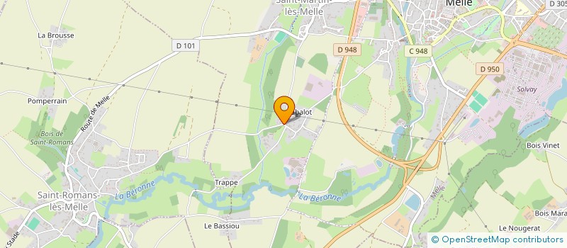 localisation de l'entreprise RABA'LOC  MELLE