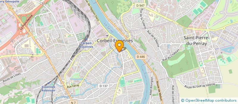 localisation de l'entreprise RABA PEINTURE  CORBEIL-ESSONNES