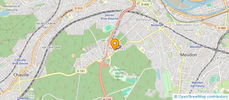 localisation de l'entreprise RABAH AIT MOUHOUB SARL à SEVRES