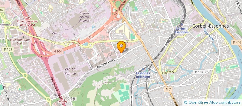 localisation de l'entreprise RABAJENYL à CORBEIL-ESSONNES
