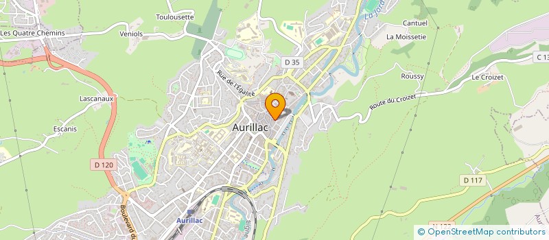 localisation de l'entreprise RABANE SARL à AURILLAC