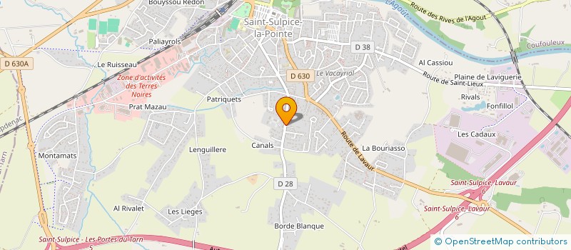 localisation de l'entreprise RABAUD LA MESSALE  SAINT-SULPICE-LA-POINTE