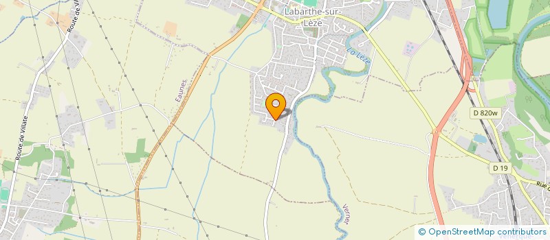 localisation de l'entreprise RABAUREL à LABARTHE-SUR-LEZE
