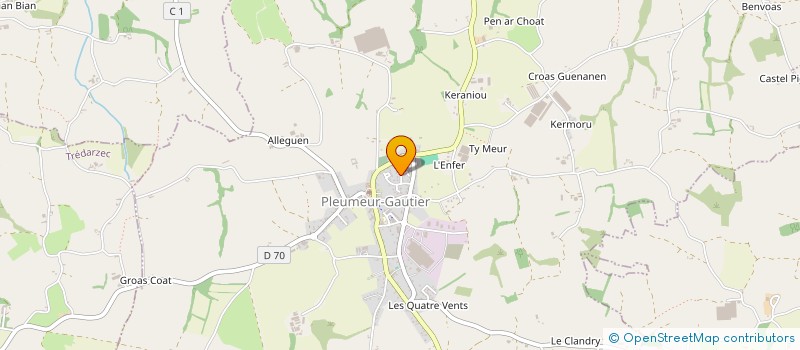 localisation de l'entreprise RABE NICOLAS  PLEUMEUR-GAUTIER