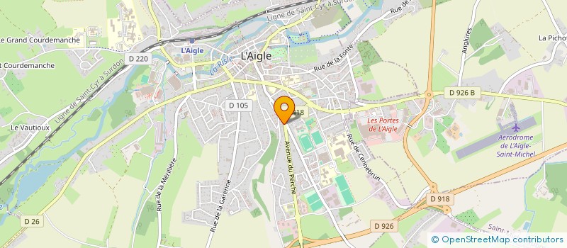 localisation de l'entreprise RABEL 64 à L'AIGLE