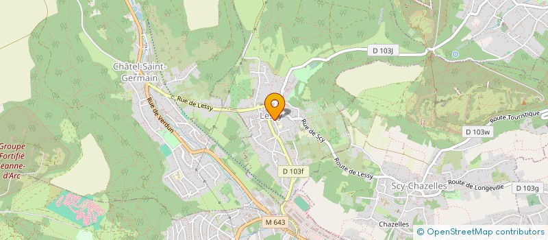 localisation de l'entreprise RABELAIS 1ER  LESSY