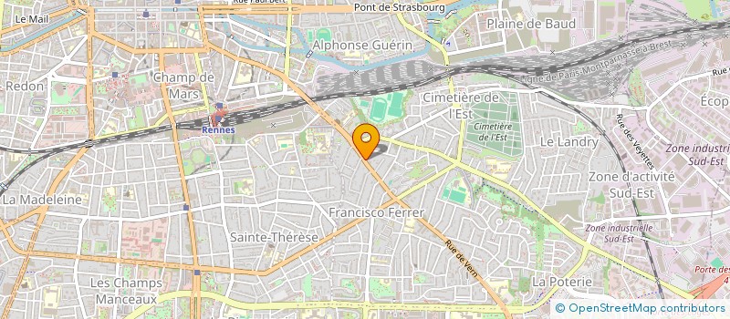 localisation de l'entreprise RABELAIS  RENNES