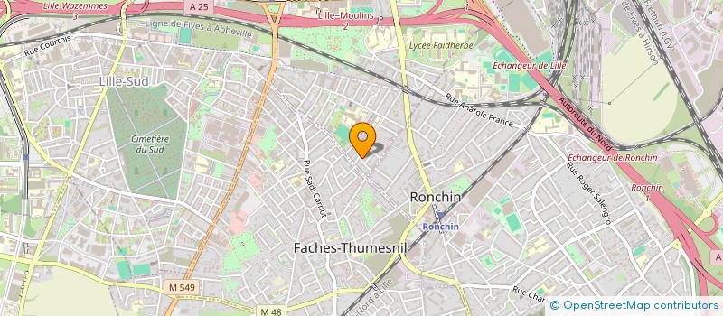 localisation de l'entreprise RABELAIS - GARGANTUA à LILLE