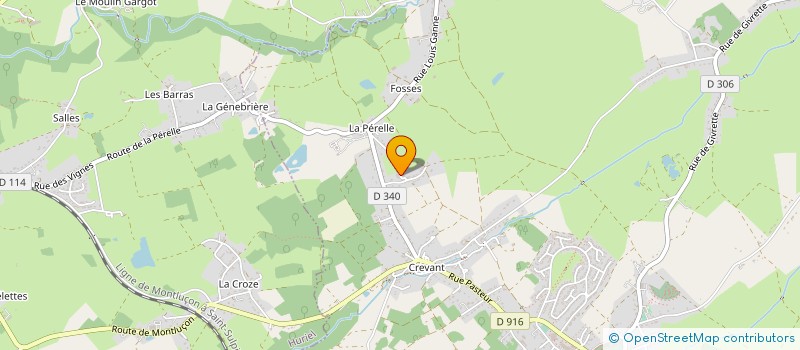 localisation de l'entreprise RABET CYRIL à DOMERAT